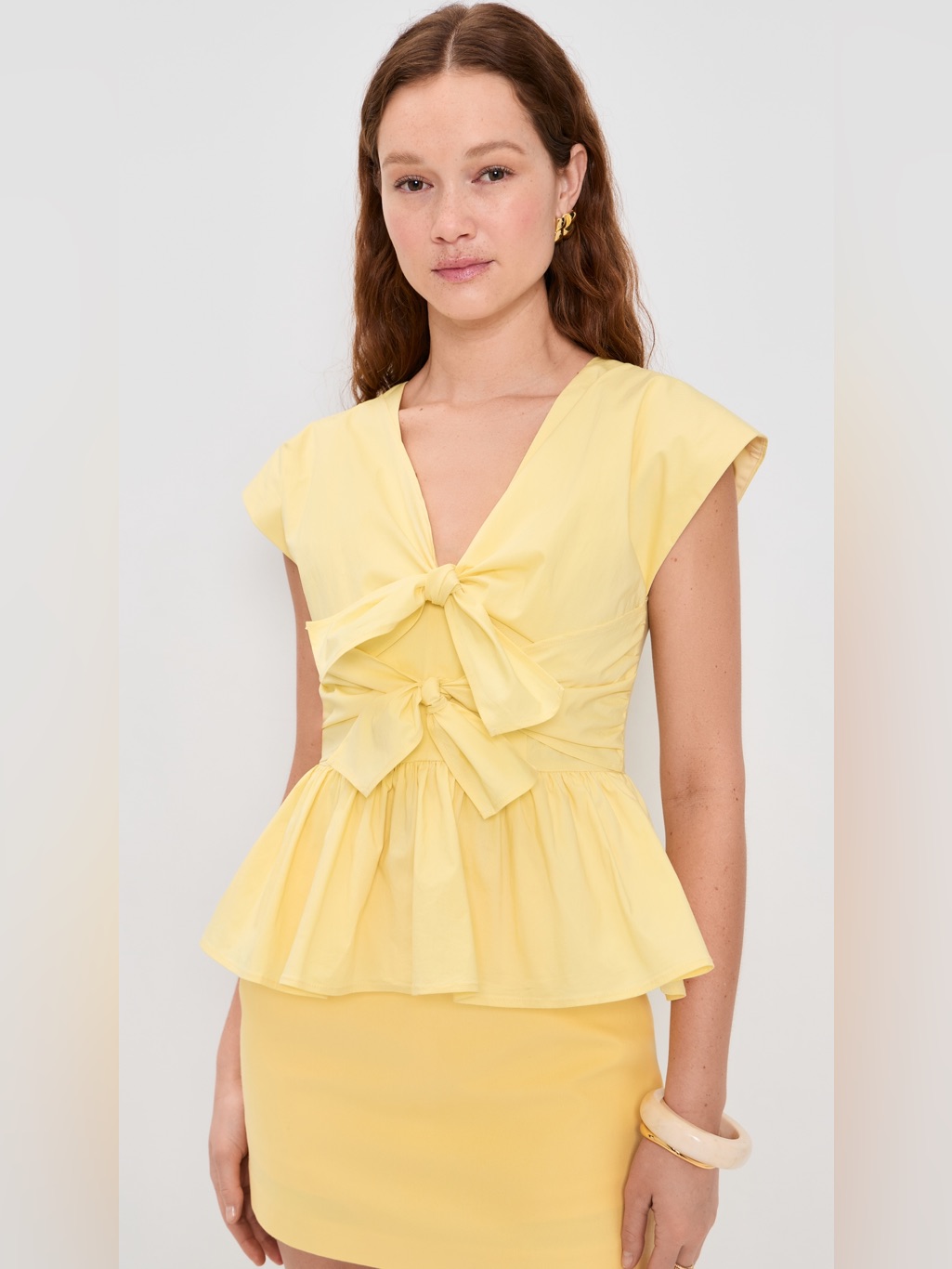 Hunter Bell Everly Top In Lemon Meringue, Size 6